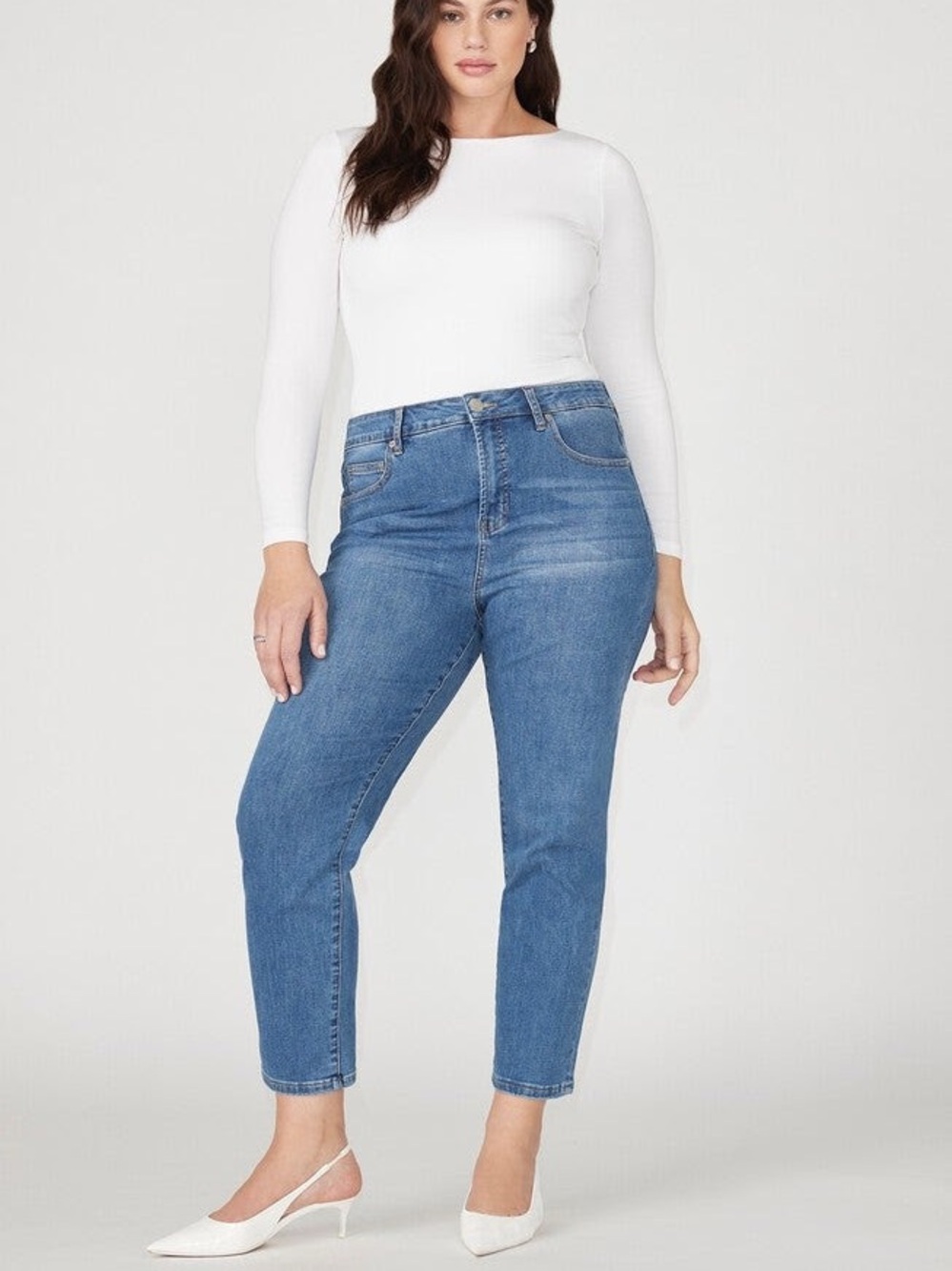 Eloquii The Leigh Super Stretch Slim Leg Jean